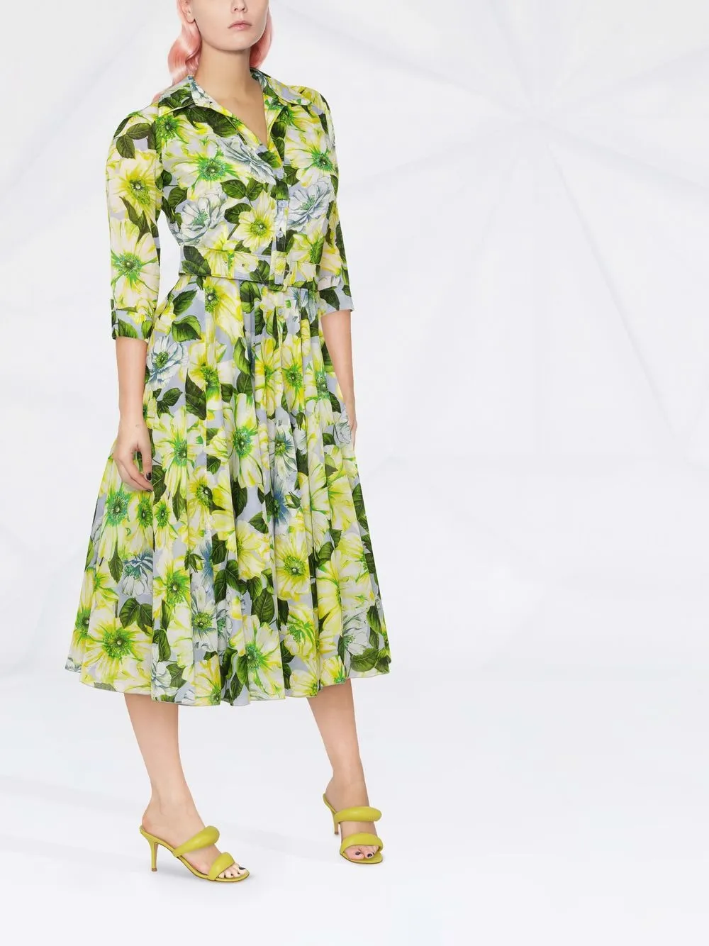 samantha sung 花卉印花衬衫裙 图 4