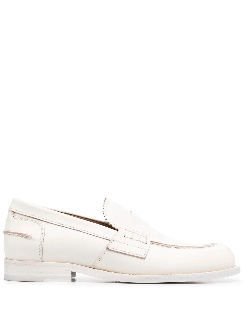 

Buttero mocasines penny con puntera redonda - Blanco