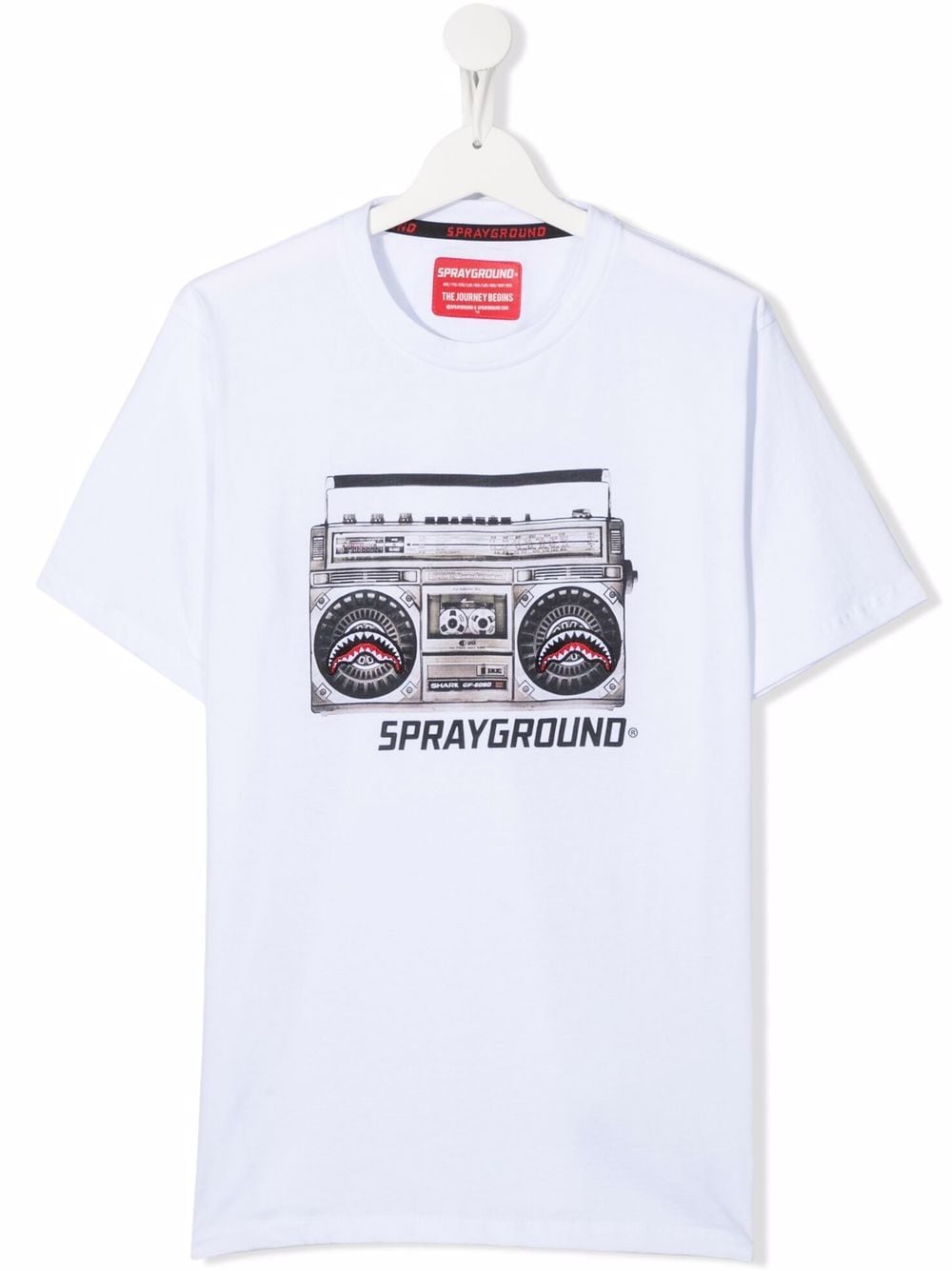 Sprayground Kid Teen Graphic-print T-shirt In White