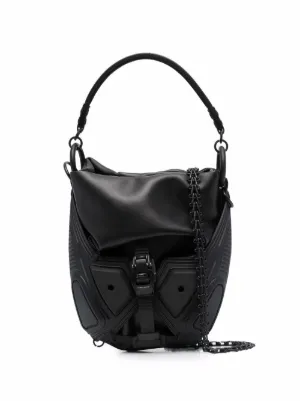 Nero Borsa tote con stampa Farfetch Uomo Accessori Borse Marsupi 