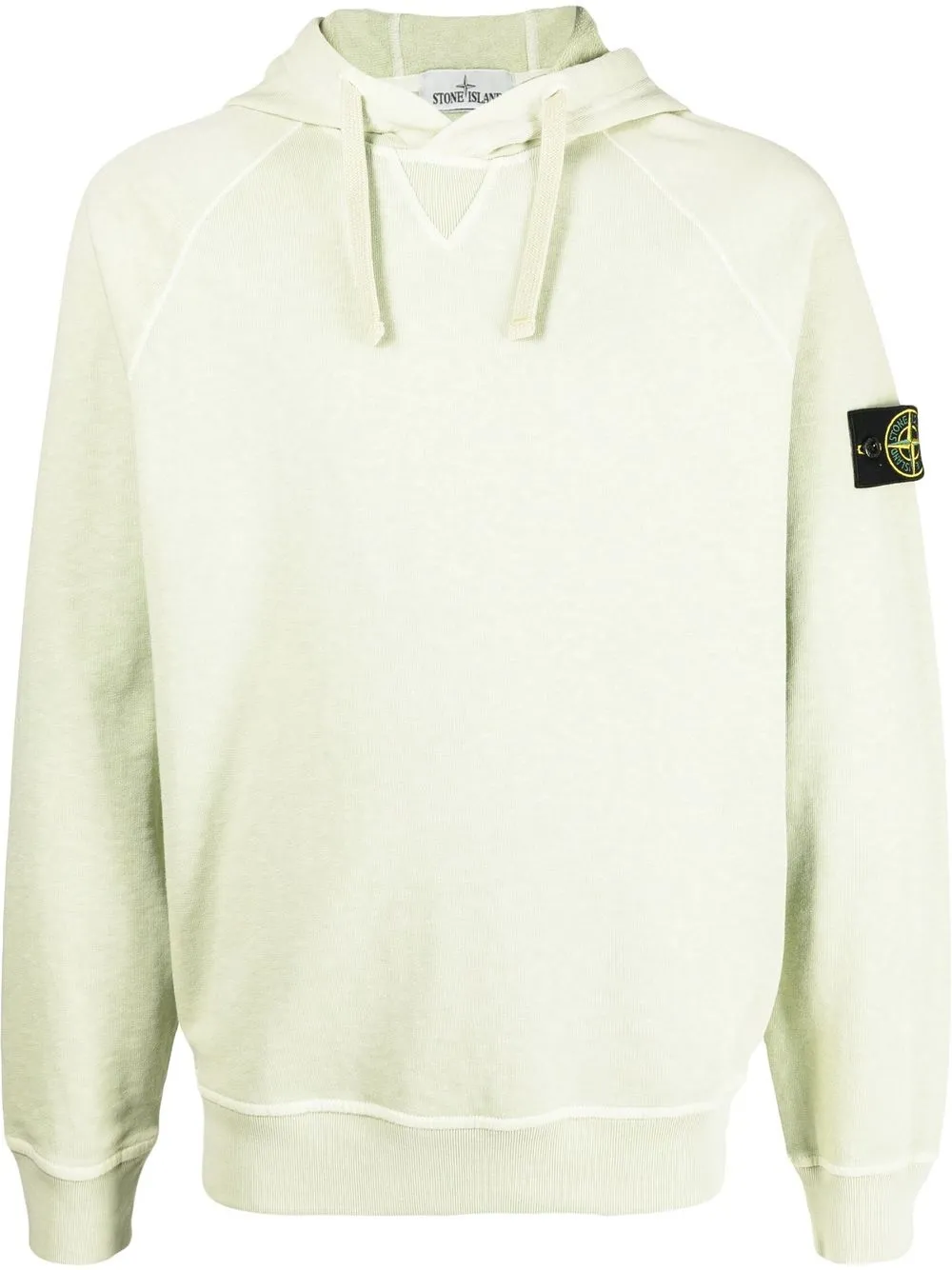 

Stone Island Compass-patch cotton hoodie - Green