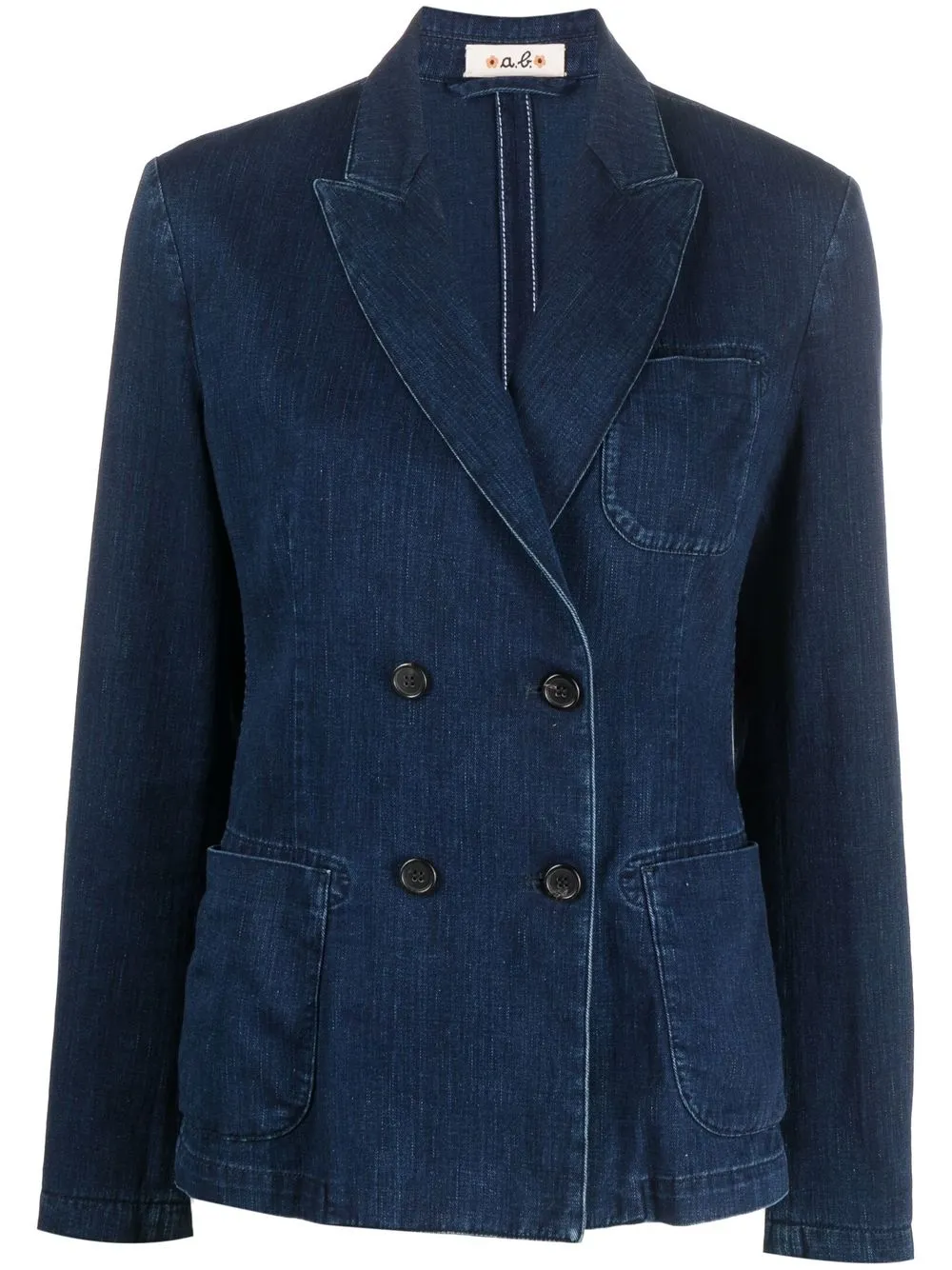 Image 1 of Alberto Biani double-breasted button denim jacket