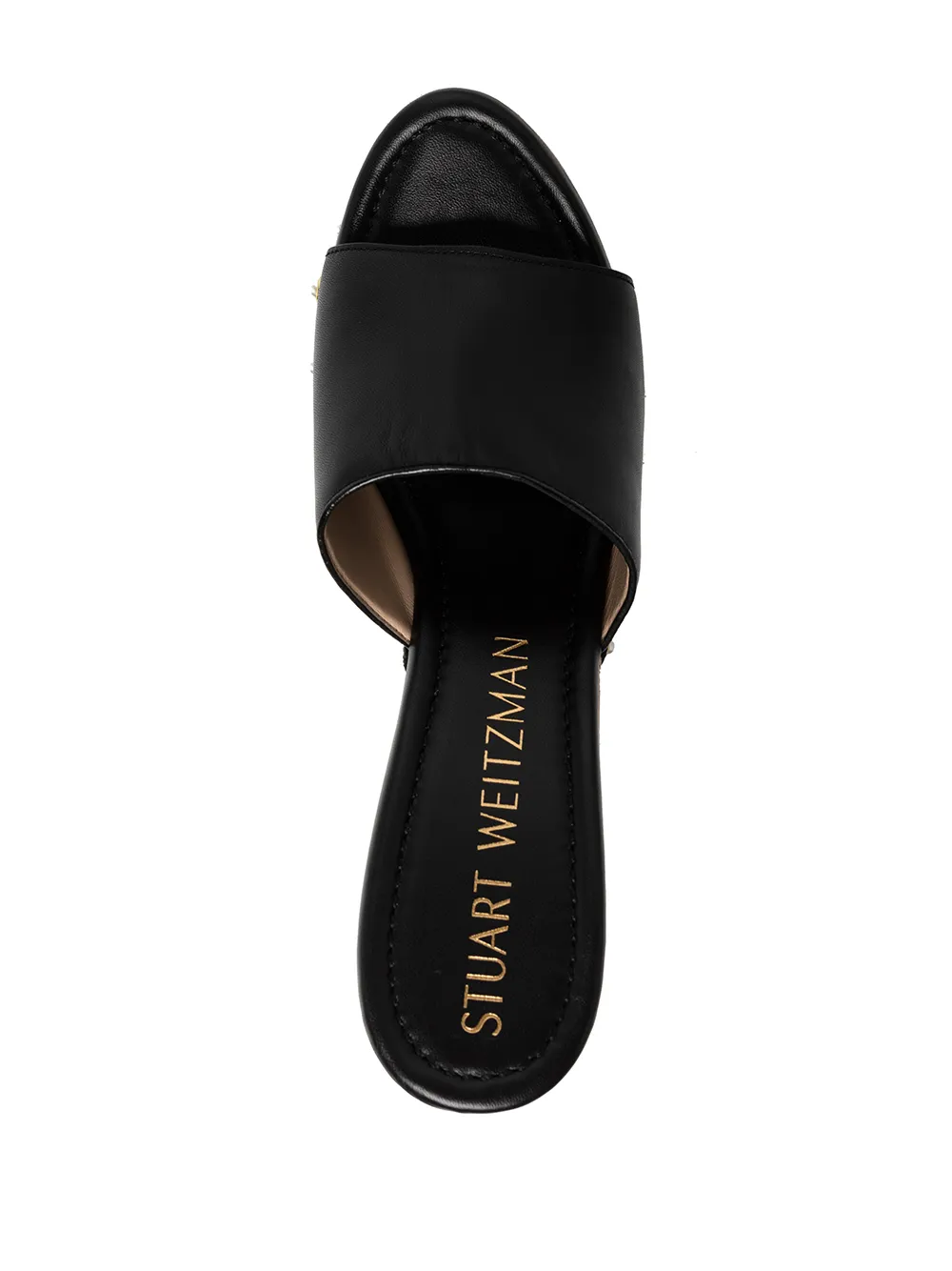 Stuart Weitzman wooden heel clogs Black