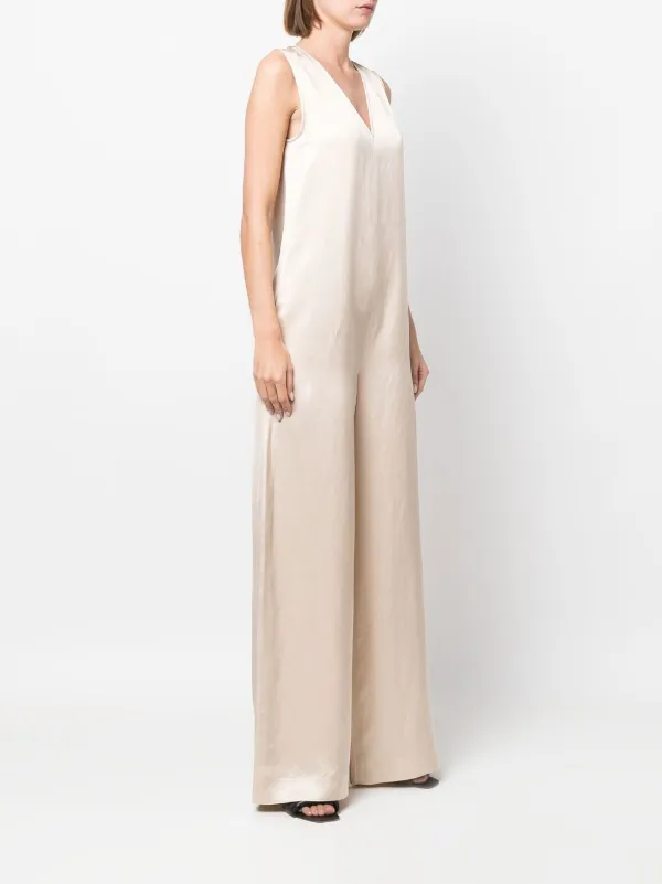 Antonelli wide-leg V-neck Jumpsuit 