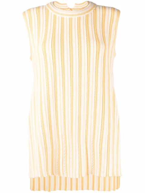 Jil Sander rib-knit sleeveless top