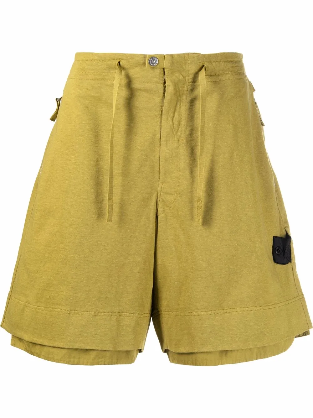 

Stone Island Shadow Project bermudas con efecto moteado - Verde