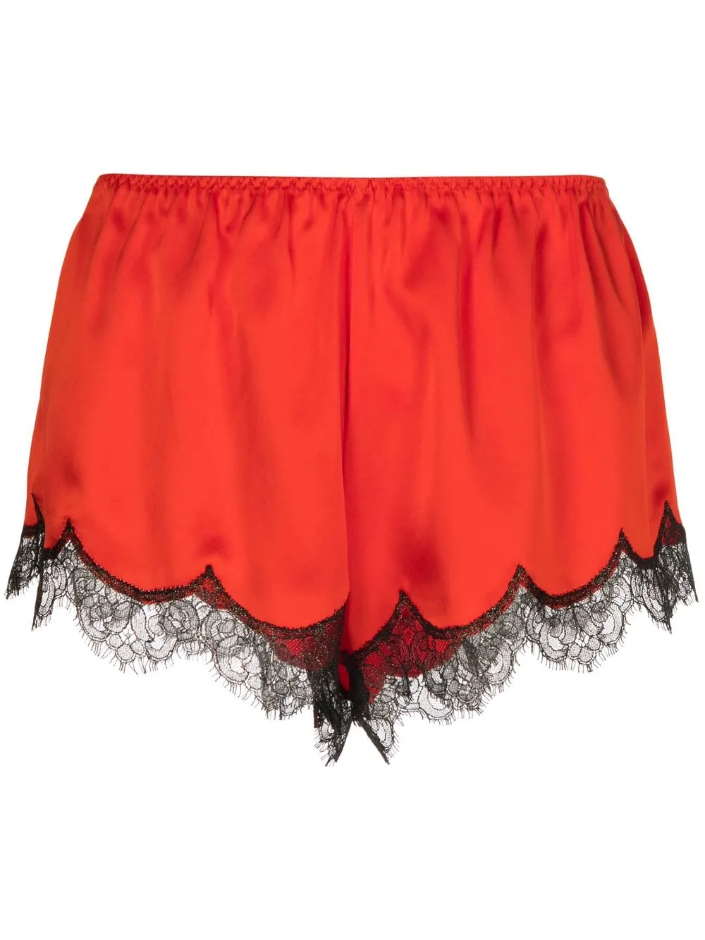 

Gilda & Pearl bermudas con ribete de encaje - Naranja