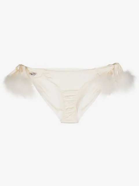 Gilda & Pearl Celeste tie-side silk briefs