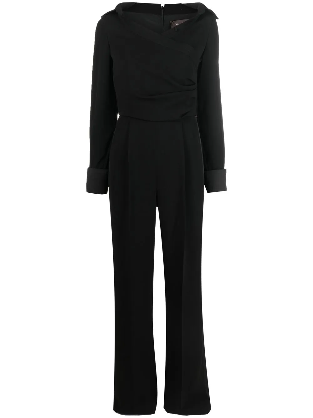 Max Mara tailored draped-detail jumpsuit | Black | Image 1
