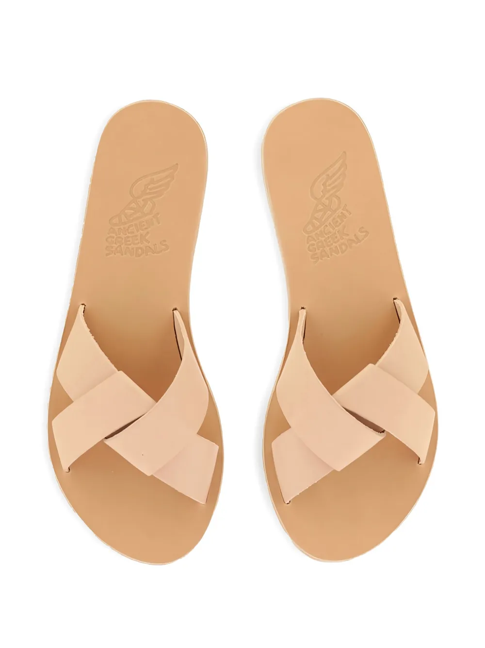 Ancient Greek Sandals Arachne leren sandalen Beige