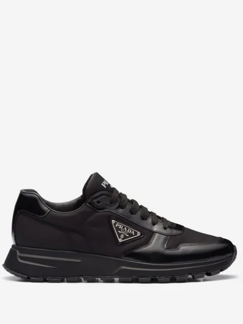 Prada Prax 01 Re-nylon and brushed leather sneakers