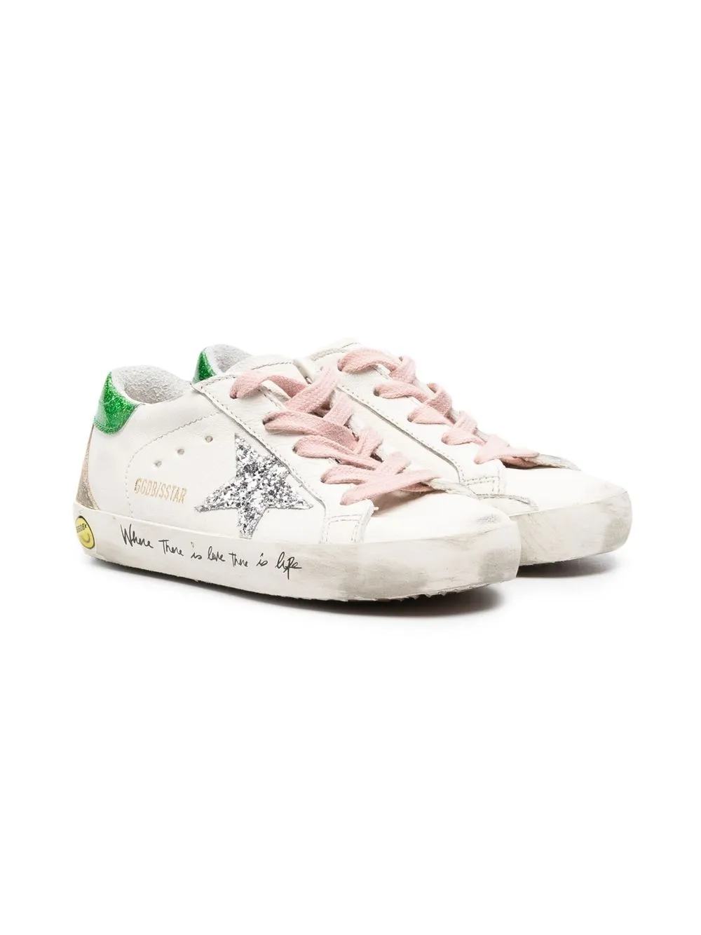 

Golden Goose Kids tenis Super-Star - Blanco