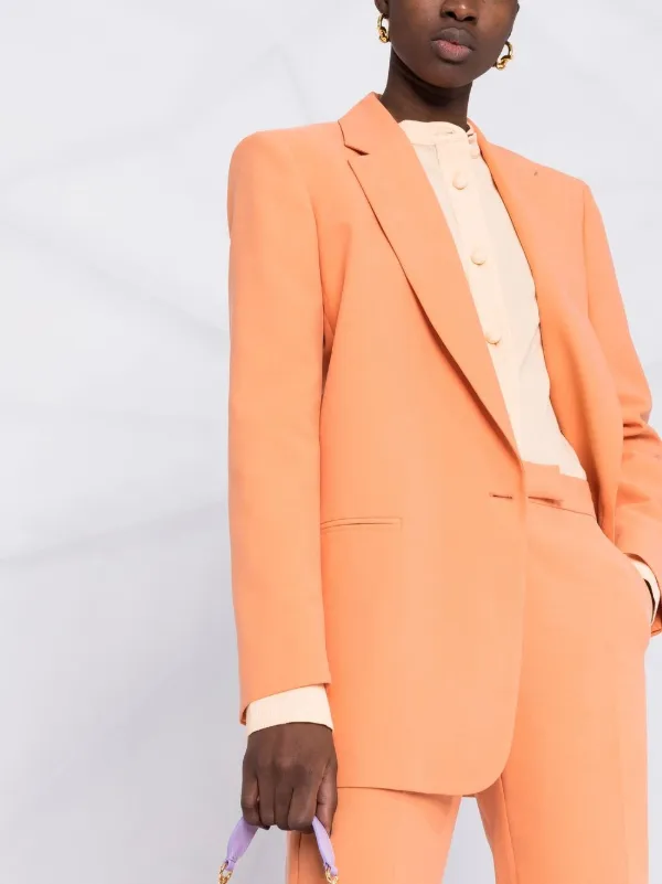 THE ANDAMANE Guia Oversized single breasted Blazer Orange FARFETCH AO