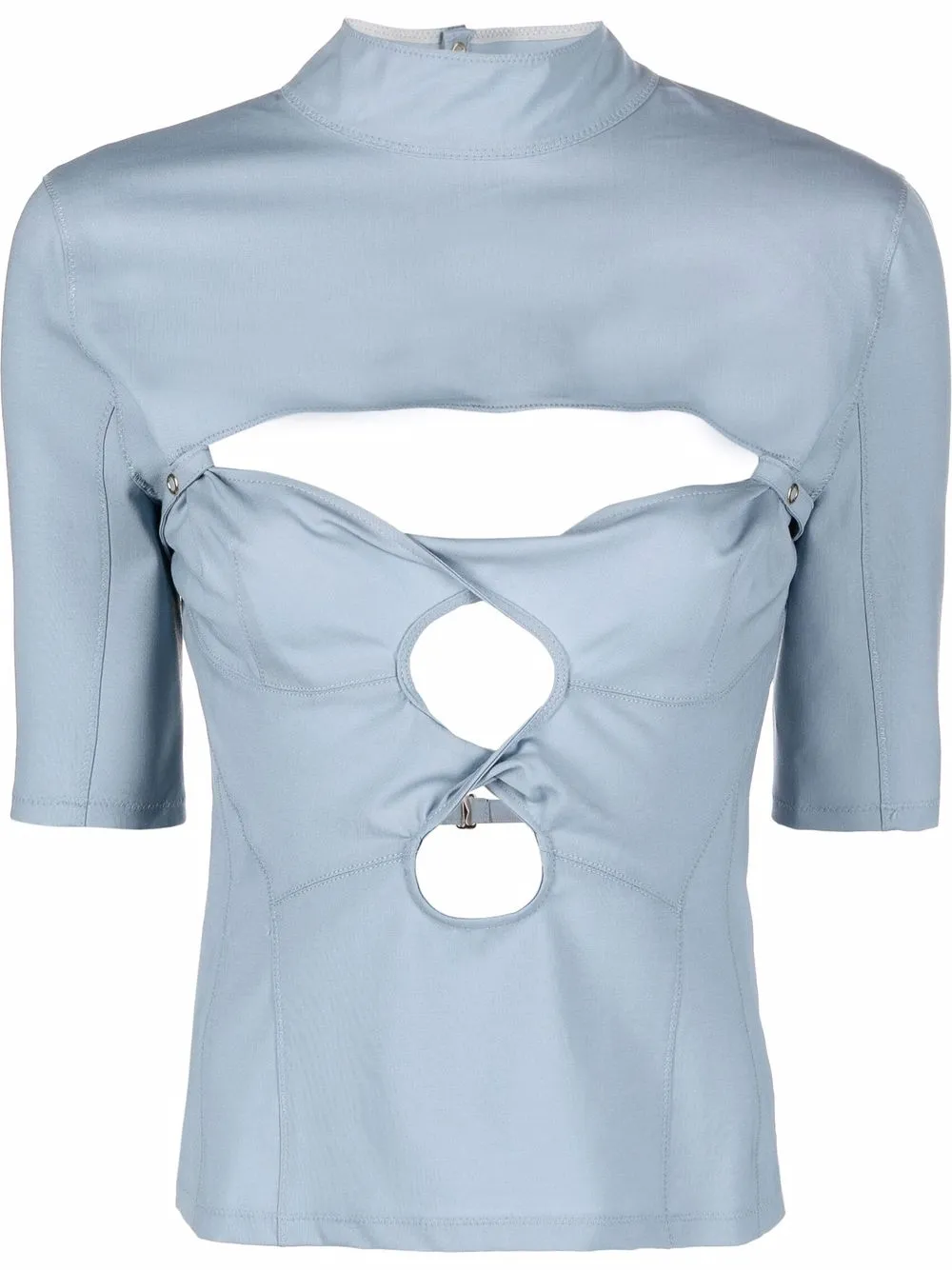 

Jacquemus top con aberturas - Azul