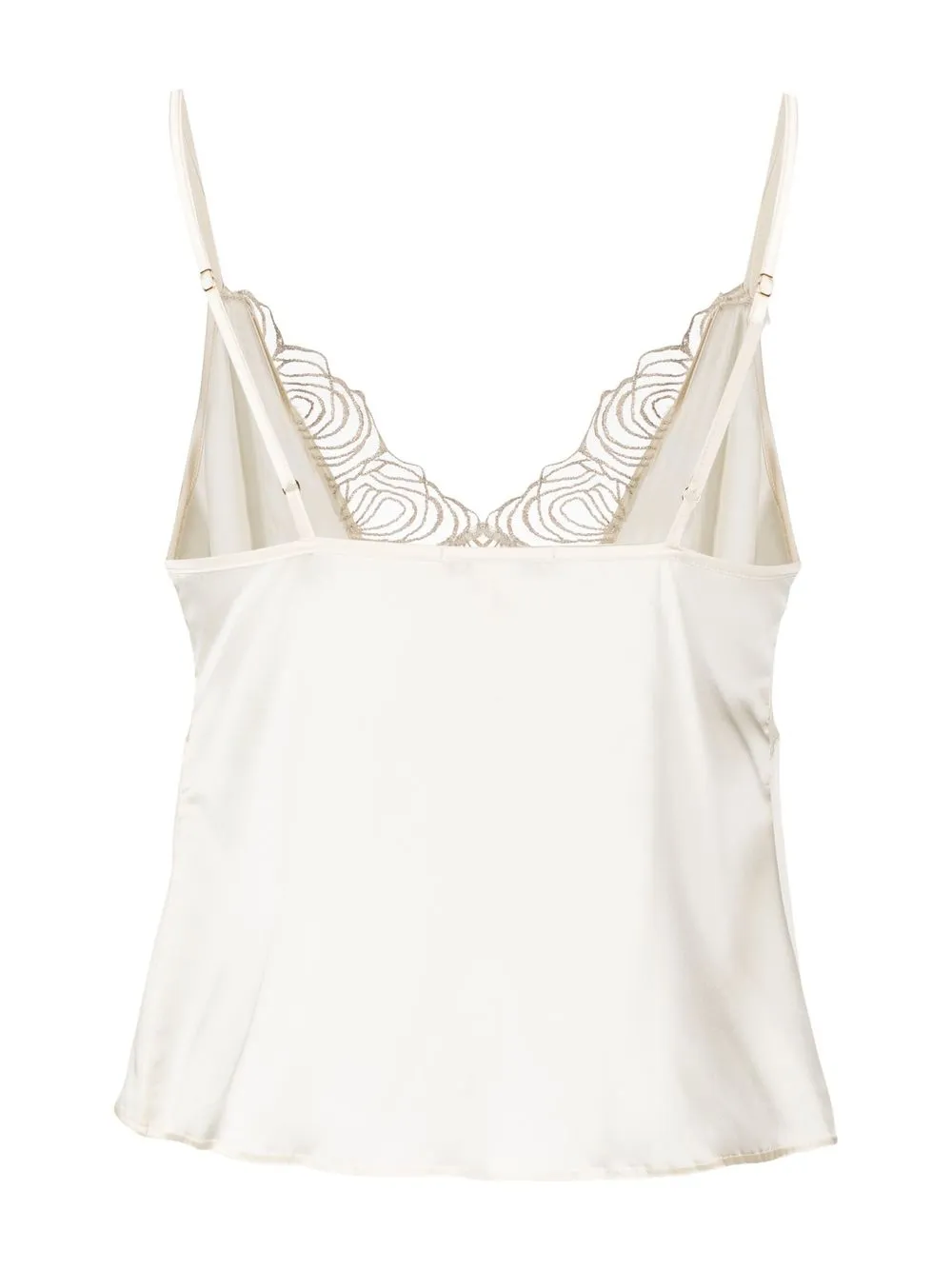 Gilda & Pearl Embroidered-detail Camisole Top In White