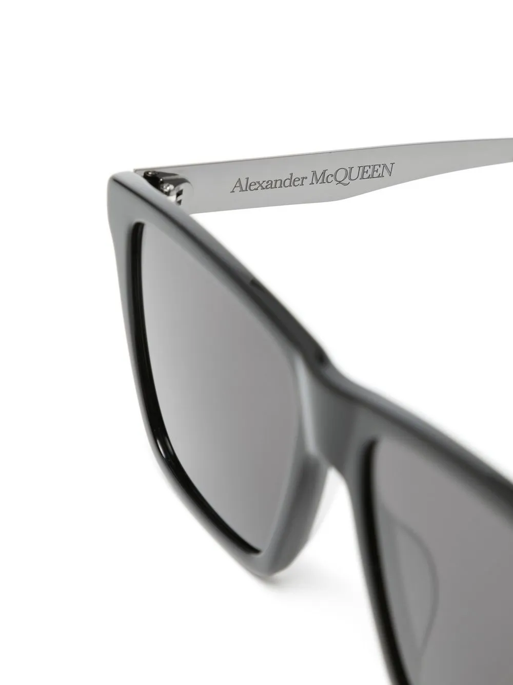 Alexander Mcqueen Square-frame Tinted Sunglasses In Schwarz