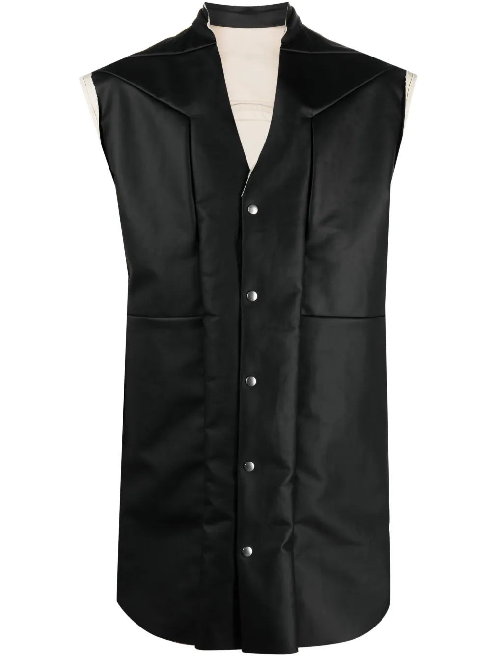 

Rick Owens sobrecamisa Strobe Jumbo sin mangas - Negro