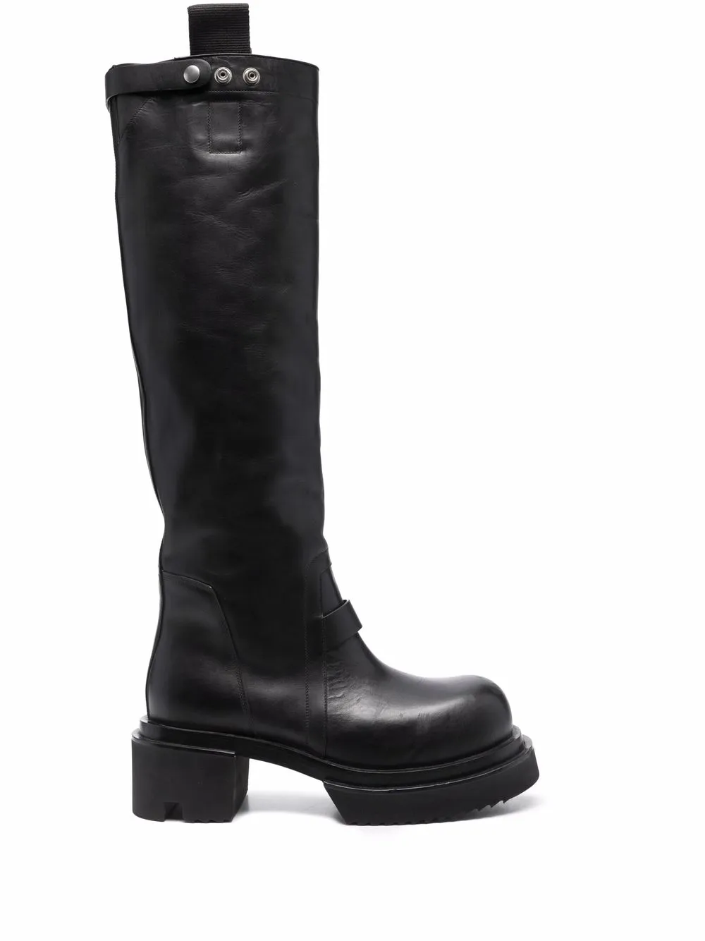 

Rick Owens knee-length leather boots - Black