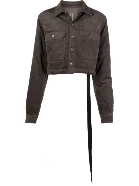 Rick Owens DRKSHDW corduroy cropped jacket