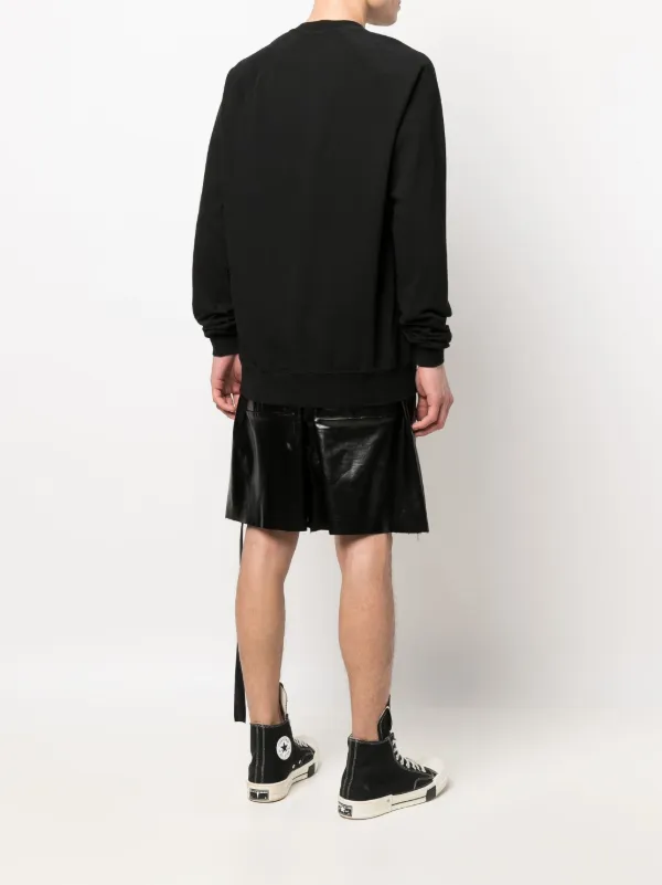 Rick Owens DRKSHDW Baseball embroidered-motif Knitted Sweatshirt