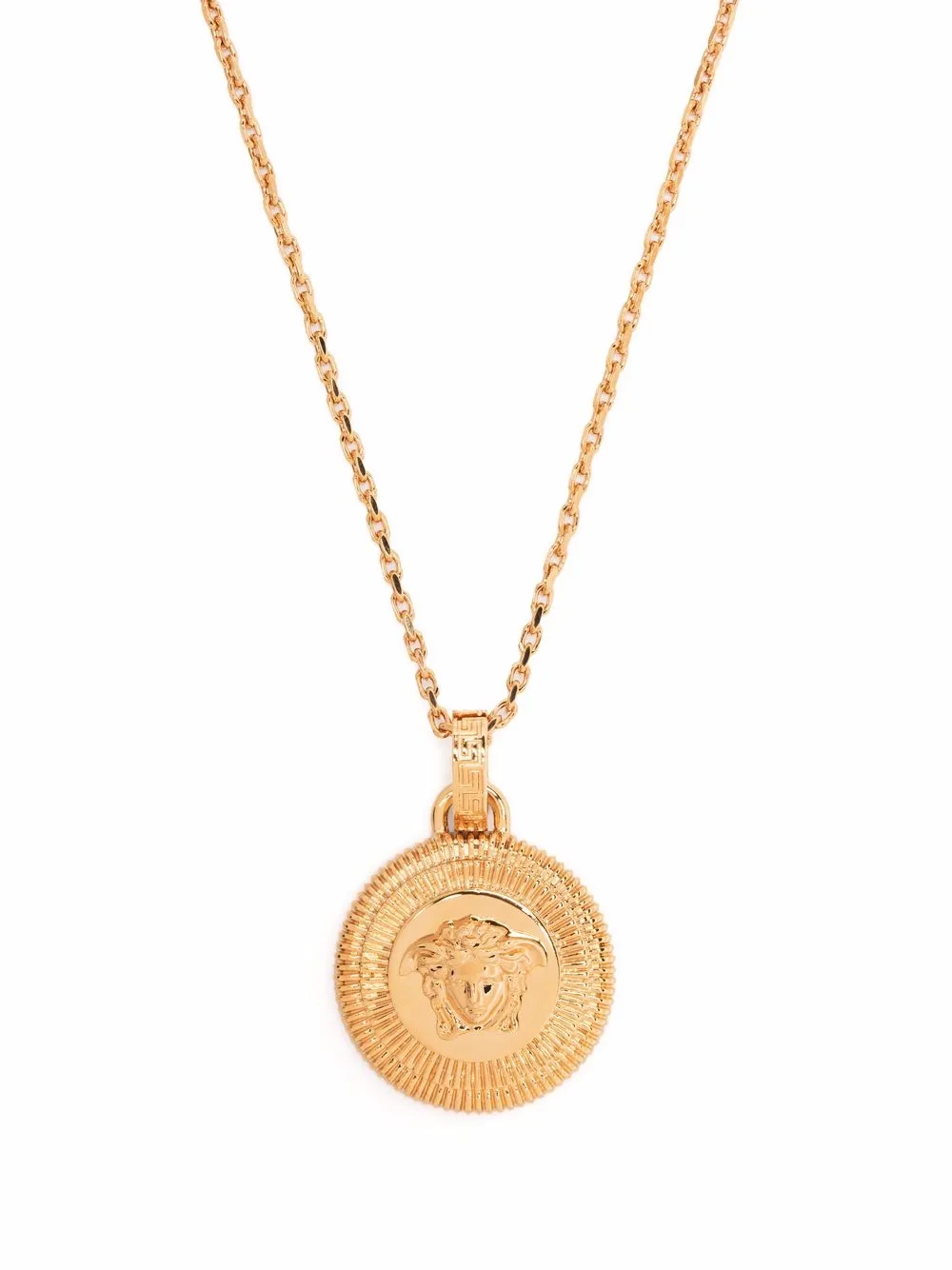 Versace Medusa Medallion Necklace In 