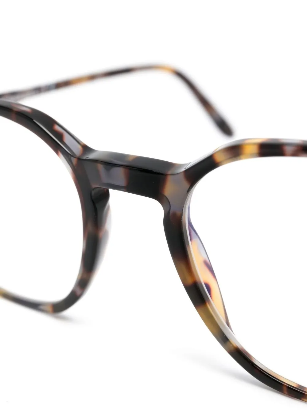 Tom Ford Tortoiseshell-effect Round-frame Glasses In Brown