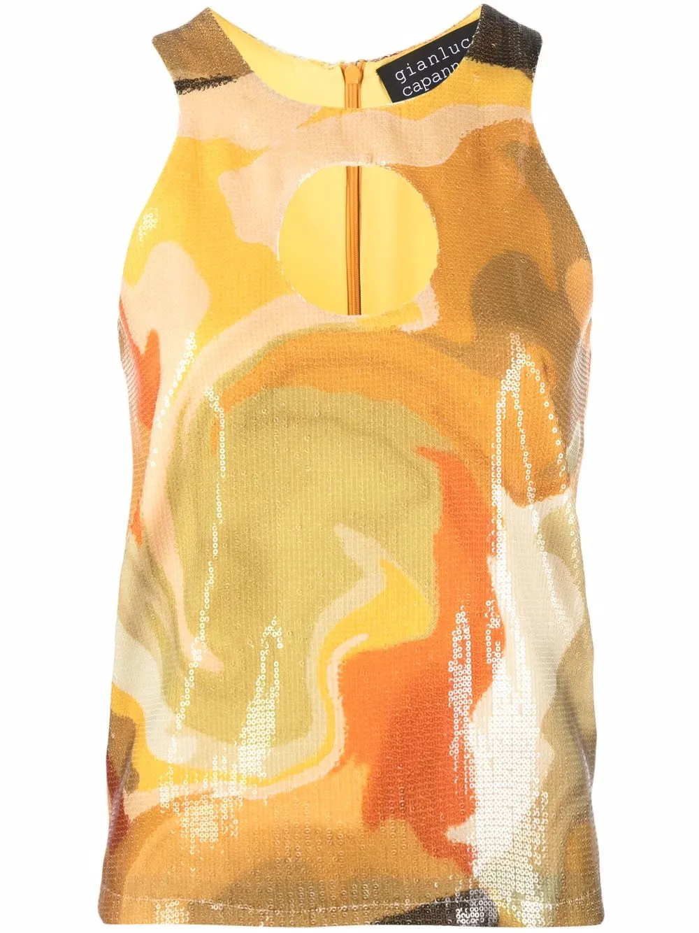 

Gianluca Capannolo Twiggy graphic-print tank top - Yellow