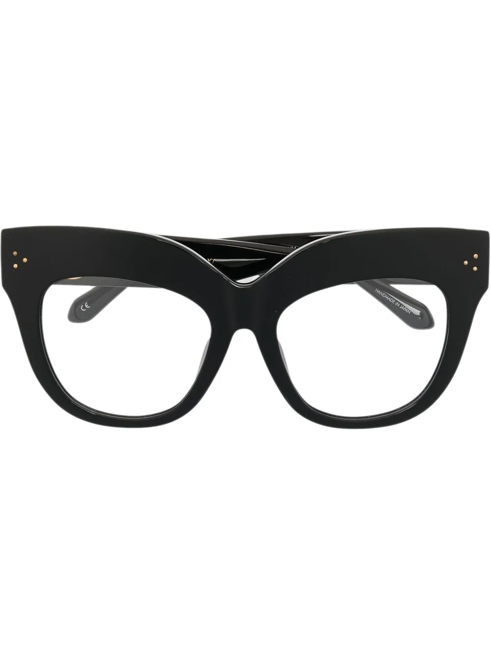 

Linda Farrow lentes con armazón cat eye oversize - Negro