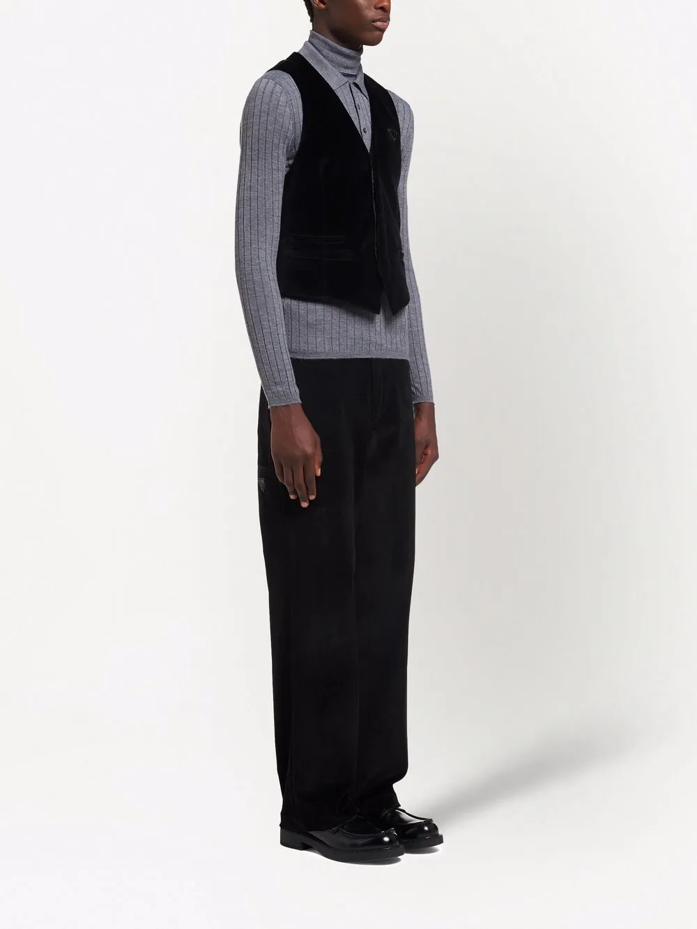 Prada Velvet Logo Plaque Waistcoat Farfetch prada-velvet-logo-plaque-waistcoat-farfetch
