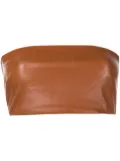 Rosetta Getty bandeau-style cropped top - Brown
