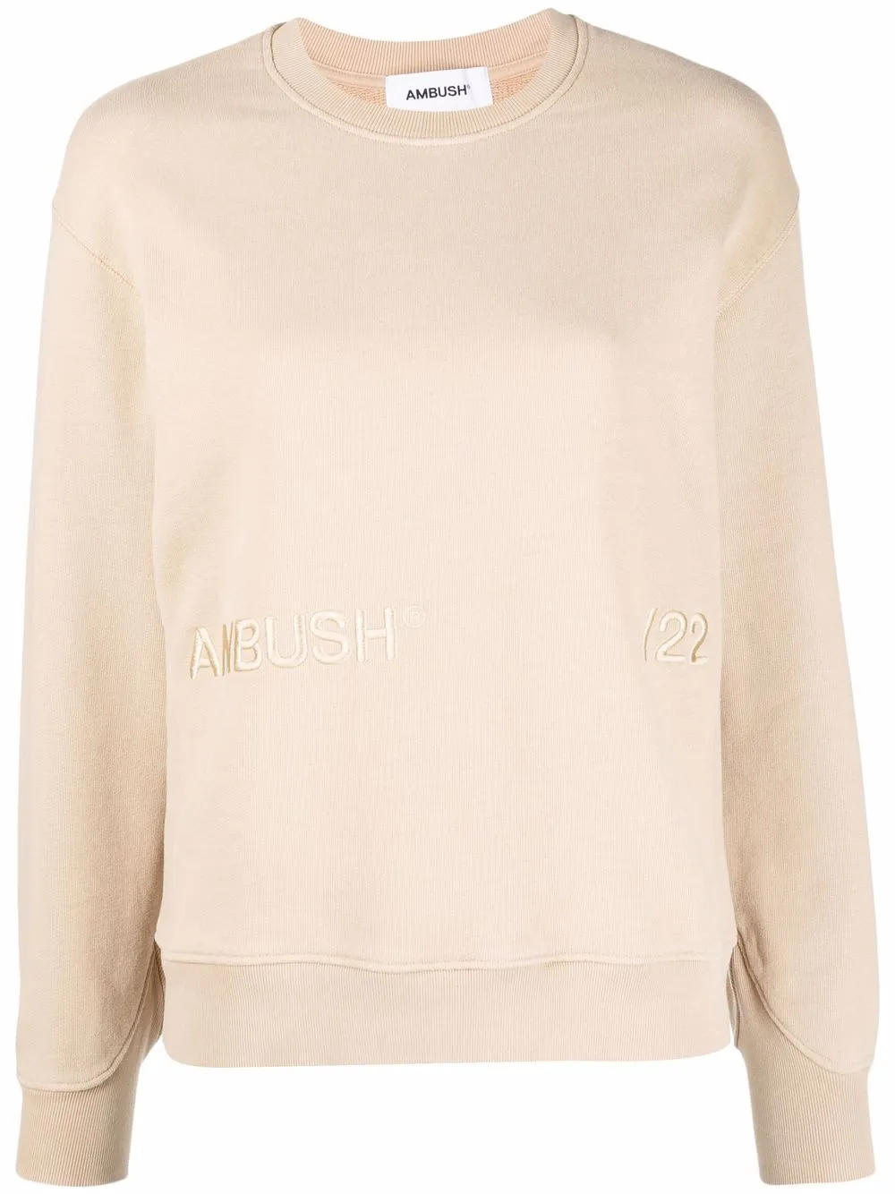 

AMBUSH sudadera con logo bordado - Neutro