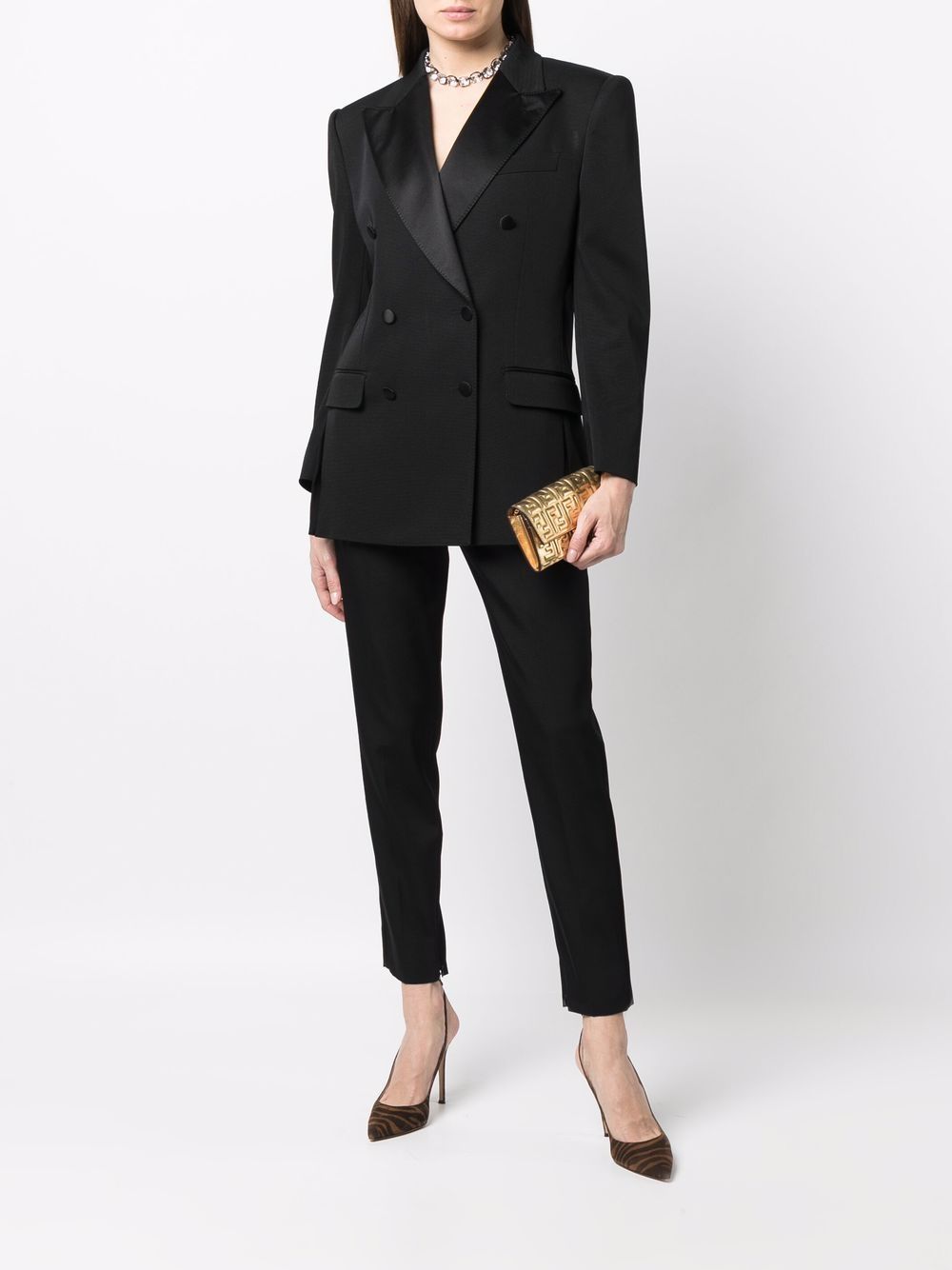 Dolce & Gabbana Blazer met dubbele rij knopen - Zwart