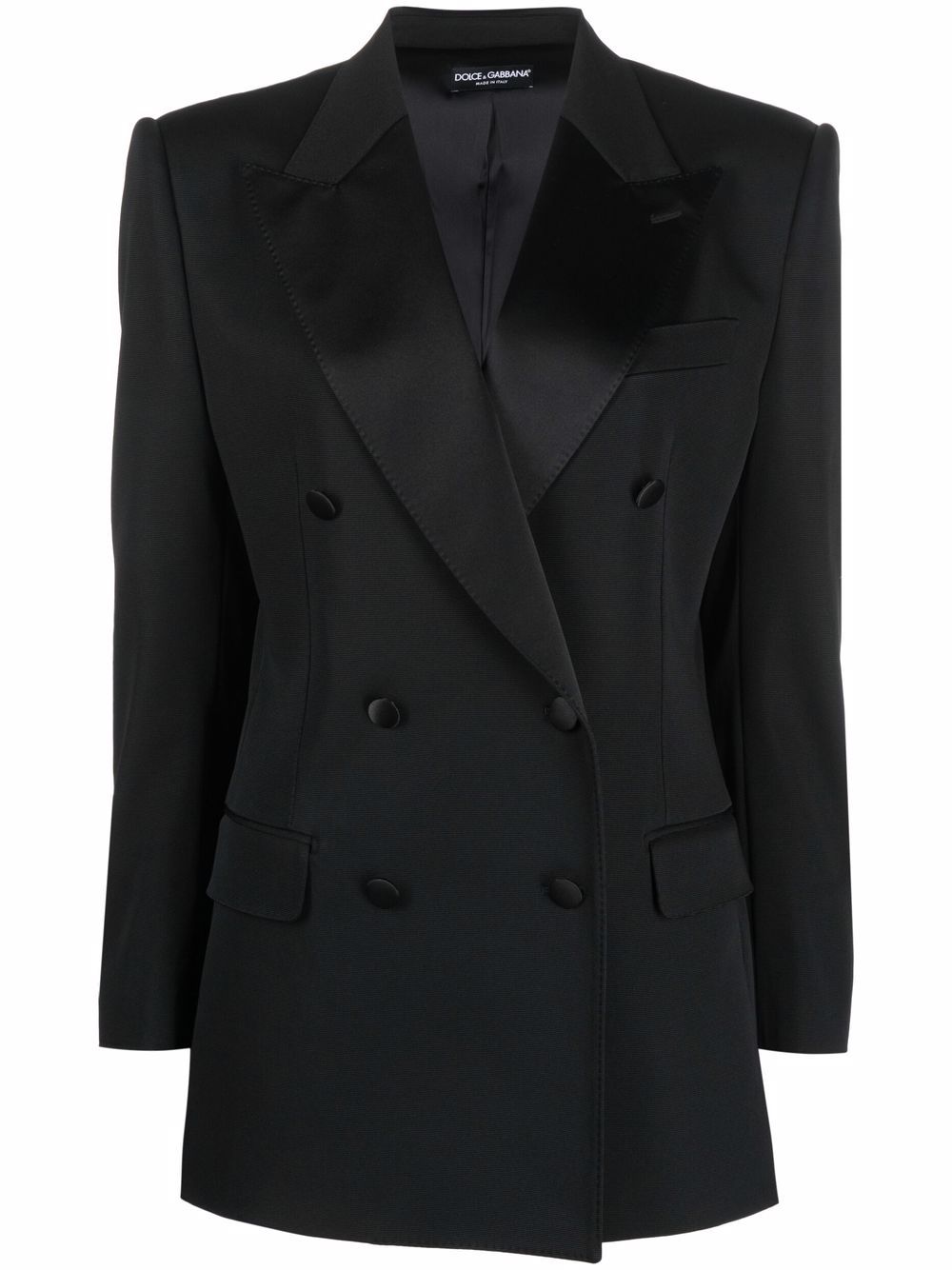 

Dolce & Gabbana silk-lapels double-breasted blazer - Black