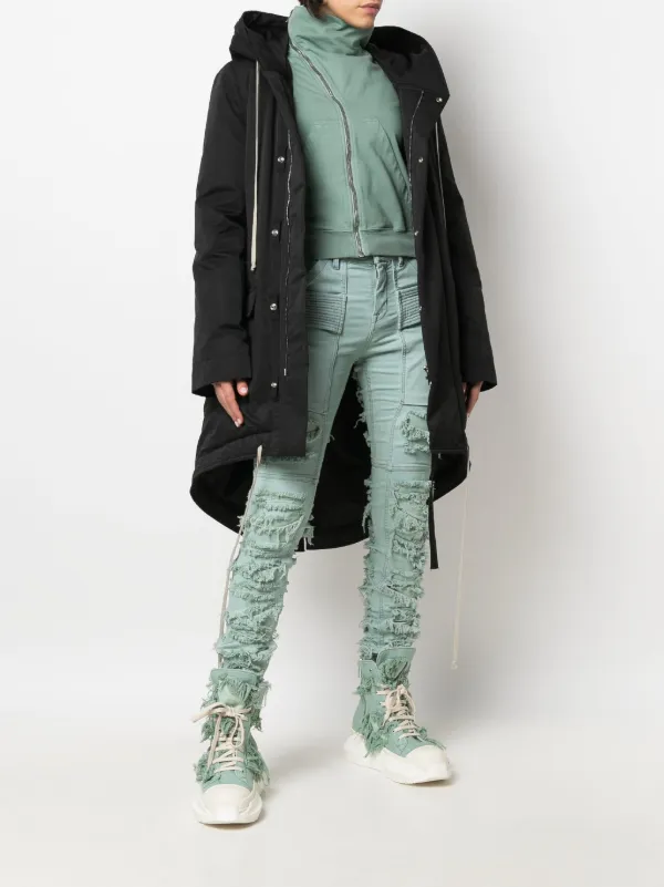 Rick Owens DRKSHDW fishtail-hem Parka - Farfetch