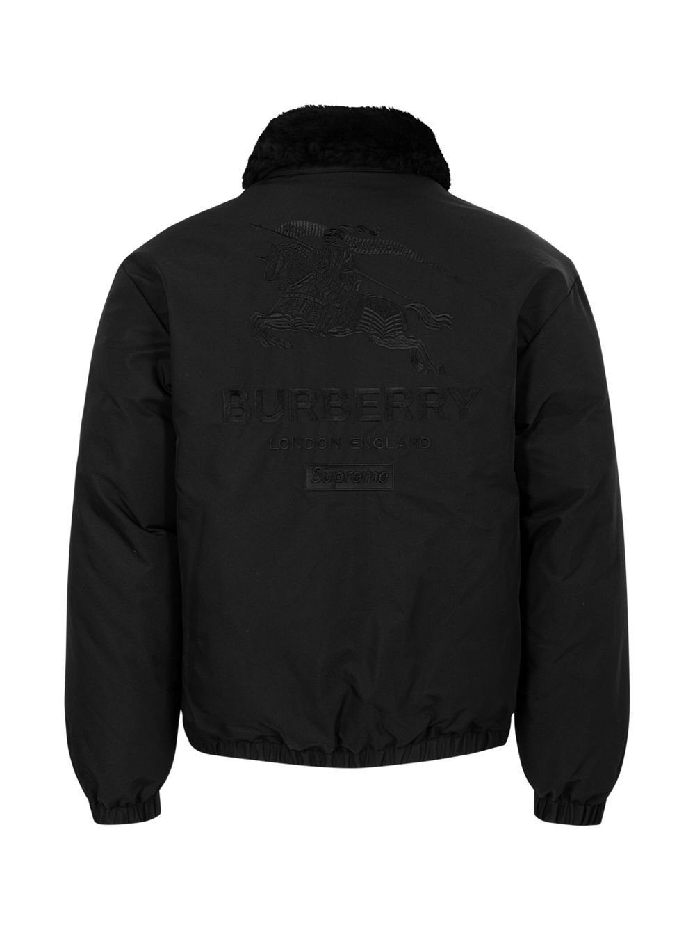 Supreme x Burberry Shearling Collar Down Puffer Jacket - Farfetch