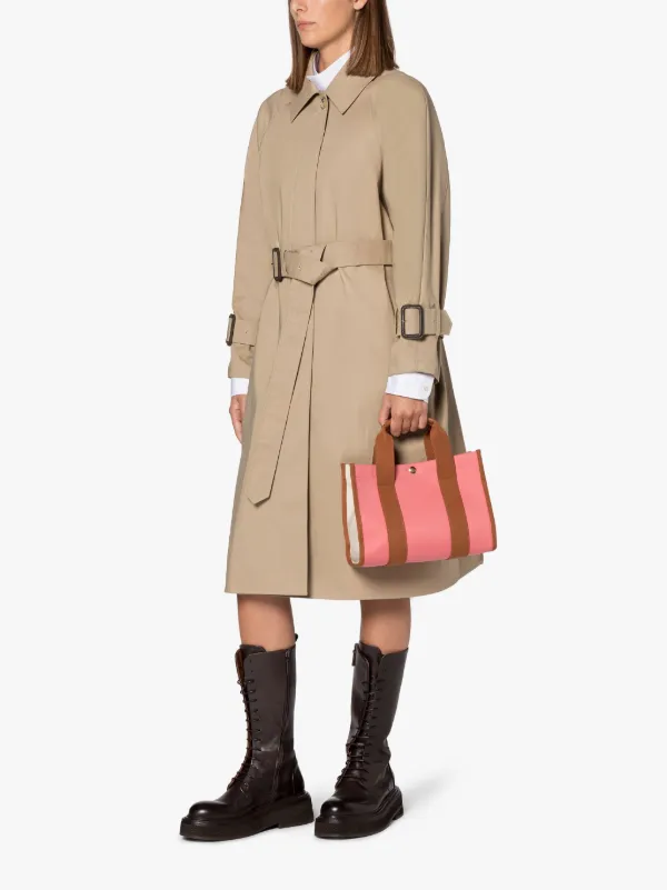 L/UNIFORM Natural & Pink Bonded Cotton Mini Press Bag