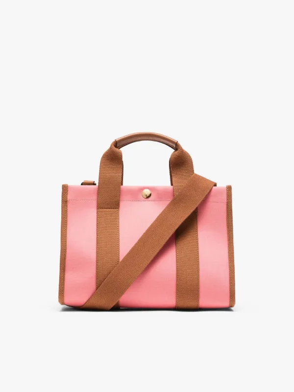 L/UNIFORM Natural & Pink Bonded Cotton Mini Press Bag