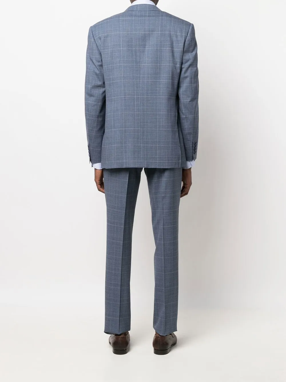Canali Geruite blazer Blauw