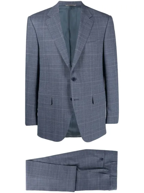Canali blazer con cuadros estampados