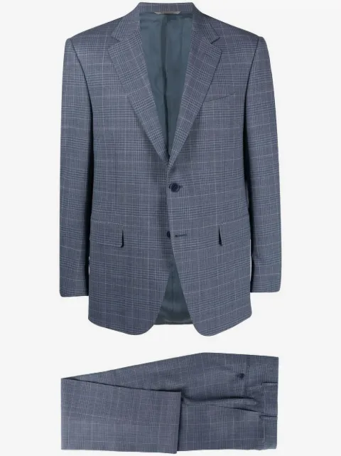 Canali wool plaid blazer