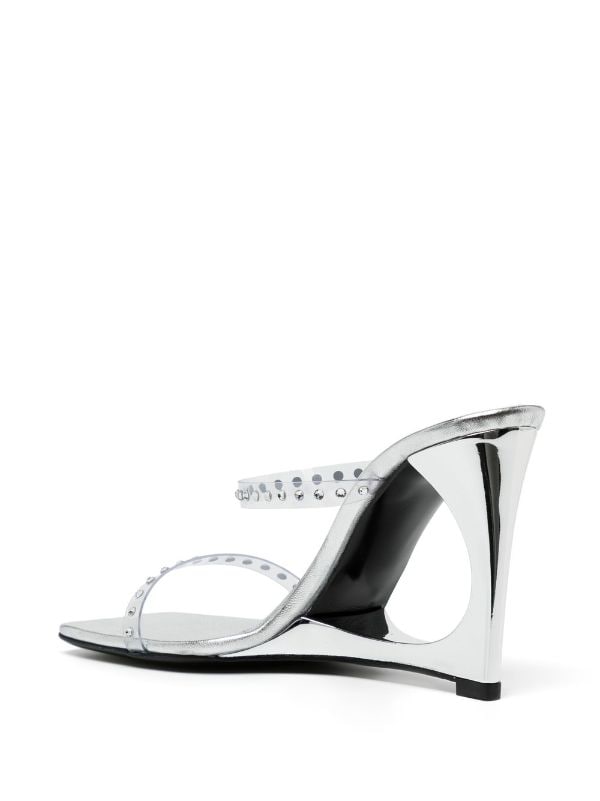 Les Petits Joueurs Lucas 110mm crystal-embellished Sandals - Farfetch