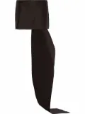 Prada draped panel satin mini skirt - Black