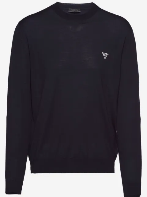 Prada superfine wool crew-neck sweater