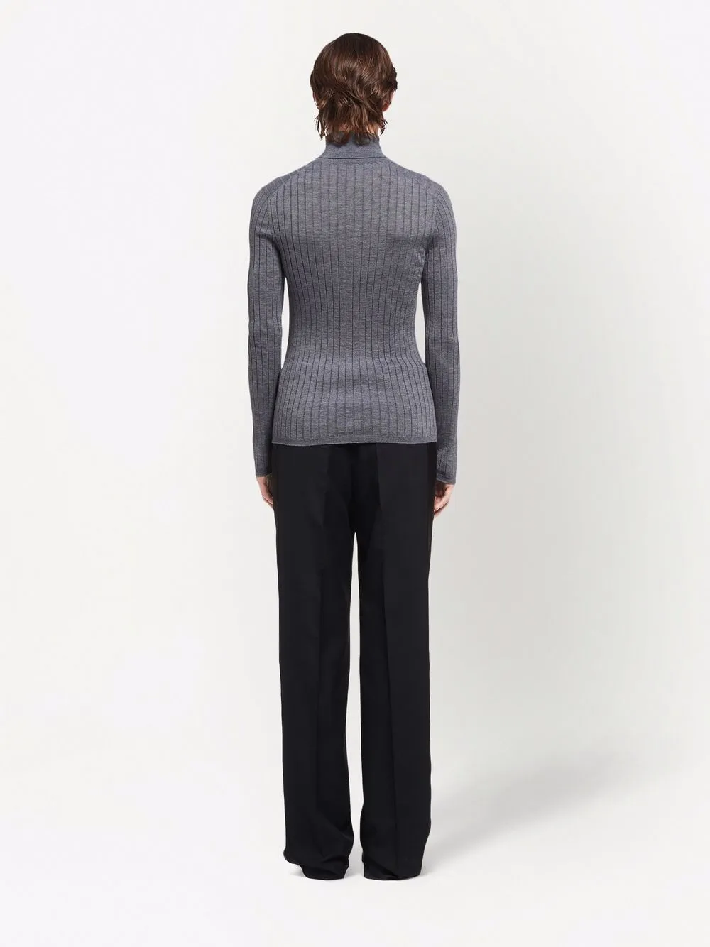 Ribbed Roll-Neck Jumper