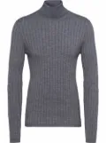 Prada ribbed roll neck jumper - Grey