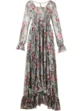 Cinq A Sept Leigh floral-print ruffle maxi dress - Multicolour