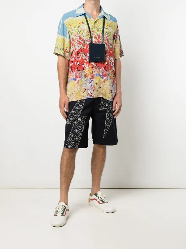Kapital Thunder Sashiko Denim Shorts 