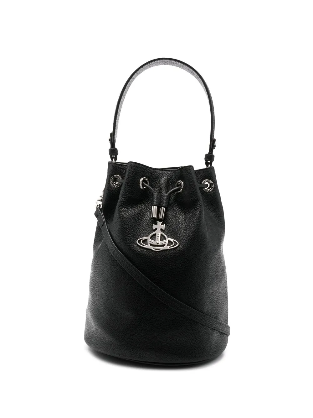 

Vivienne Westwood bolsa de hombro con cordones y logo - Negro