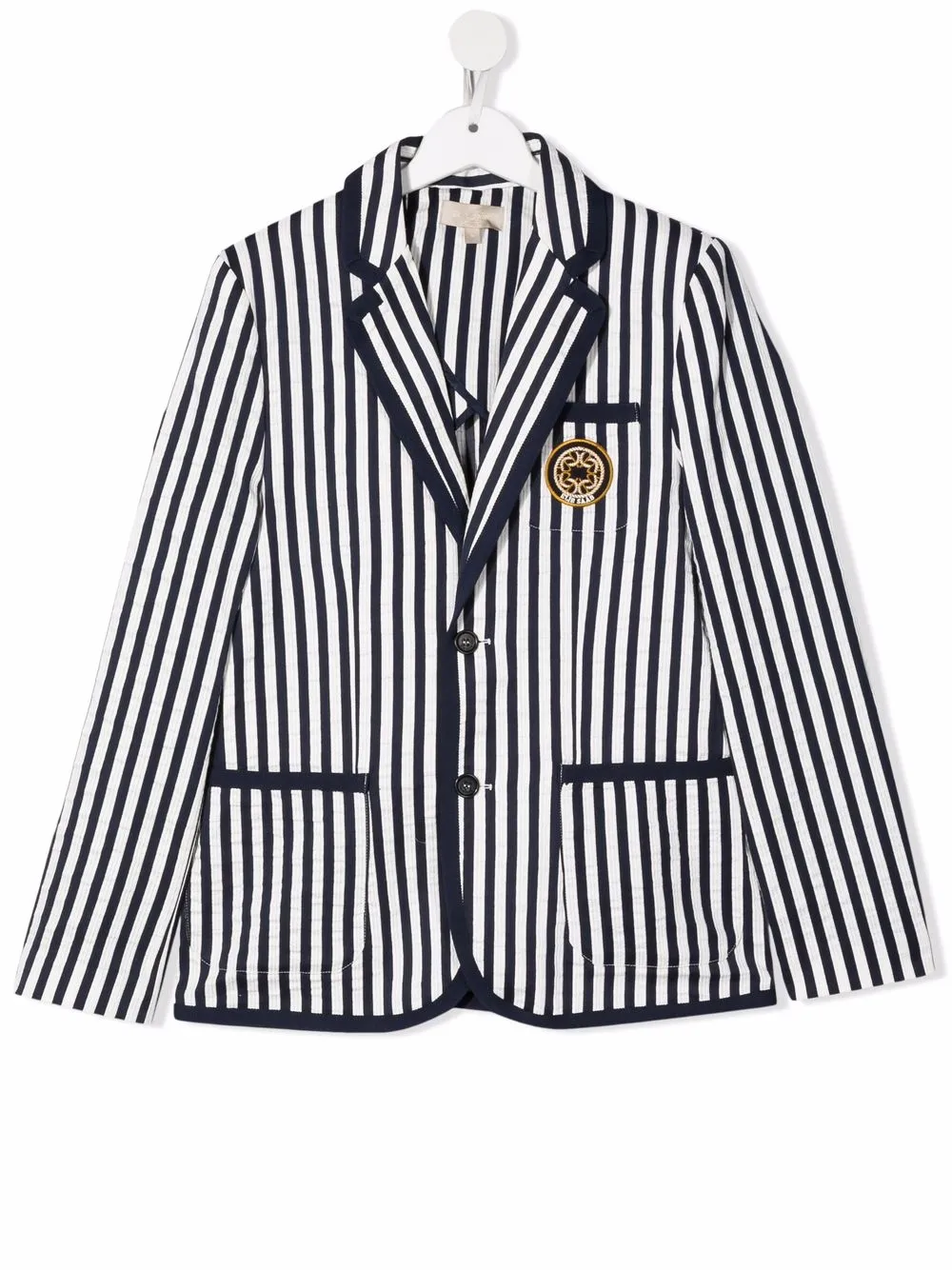 

ELIE SAAB JUNIOR TEEN striped single-breasted blazer - Blue