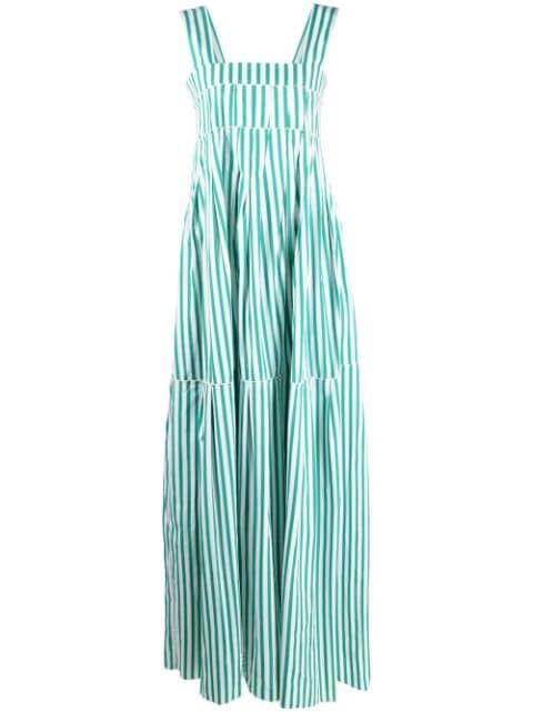 Plan C stripe-print maxi dress